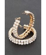 Double Layered Rhinestones Hoops - €14,16 EUR