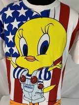 Vintage Looney Tunes T Shirt 1996 Tweety Bird Large Warner Bros USA 90s - £39.50 GBP