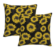 Decorative Sunflower throw pillow cover floral pillow cases square 18X18... - £12.58 GBP