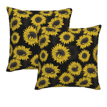 Decorative Sunflower throw pillow cover floral pillow cases square 18X18... - $15.99