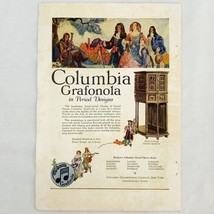 Vintage 1920's Columbia Grafonola Phonograph Advertising Print Ad - $6.62