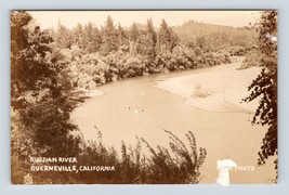 RPPC Russian River Aerial View Guerneville California CA UNP Postcard M15 - £8.52 GBP