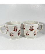 Fishs Eddy Famous Republicans Ceramic Coffee Mug Bush Hoover Nixon Agnew... - $486.50 MXN