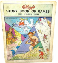 Kelloggs Book Vintage 1931 Games Book 3 Sleeping Beauty Jack Cereal Original - £19.77 GBP