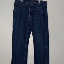 Wrangler Men&#39;s Relaxed Fit Dark Blue Jeans - $13.72