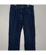Wrangler Men&#39;s Relaxed Fit Dark Blue Jeans - $252.55 MXN