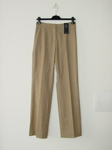 NWT PIAZZA SEMPIONE Brown Wool Flannel Judy Pants 40/6 - £98.63 GBP