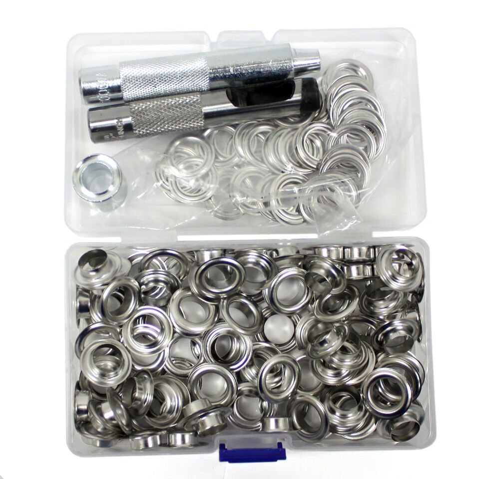 100pc 1/2&quot; Grommet Installation Tool Kit Tarp Tent Canopy Awning Repair - $20.53