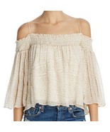 Rebecca Minkoff Casey Off-the-Shoulder Tassel Floral Blouse size M NWT M... - £36.53 GBP