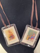 Our Lady of Mt Carmel Brown Scapular &amp; St Simon Stock Laminiated on Brown Straps - £6.95 GBP