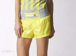 Adidas Women&#39;s Stellasport Yellow Woven Shorts Size Medium FREE SHIPPING S21210 - £29.55 GBP