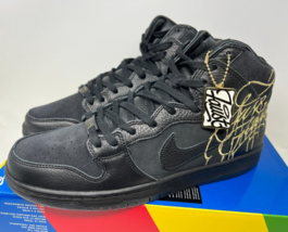Nike SB Dunk High Pro QS FAUST Black Gold DH7755-001 All That Matters Si... - $227.69