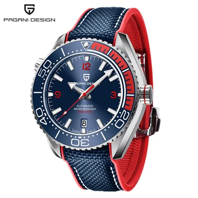Classic Luxury Men Automatic Watch Sapphire Glass Mechanical Wristwatch ... - £282.89 GBP