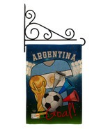 World Cup Argentina Soccer Burlap - Impressions Decorative Metal Fansy W... - $33.97