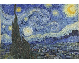Framed Canvas Wall Art Print Giclee Starry Night Van Gogh - £31.28 GBP+