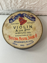 VINTAGE BELL BRAND VIOLIN STRINGS W/ ORIGINAL BOX - A or 2nd Silver-Plat... - £23.36 GBP
