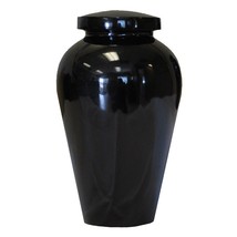 Small/Keepsake 86 Cubic Inch Black Athenian Funeral Cremation Urn for Ashes - £153.44 GBP