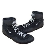 Nike Inflict Wrestling Shoes Size 9 Black White 325256-006 Mens - $74.25