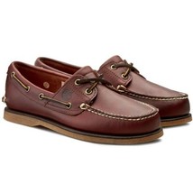 Timberland Men&#39;s Classic 2-EYE Root Beer Shoe Brown Full Grain Boat Shoes 25077 - £127.88 GBP