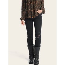 Frye Black Distressed Skinny Jeans NWT Size 24 - £59.34 GBP