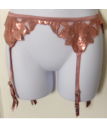 Fleur du mal Rose gold garter belt &amp; stockings  Size 2 (small) - $728.01 MXN