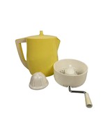 Vintage 1970s Plas-Tex Yellow Plastic Pitcher Juicer Combo w Lid–MCM Kit... - €20,48 EUR