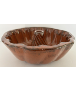 Antique American Redware Pottery Sponge Glaze Turks Head Bundt Cake Mold... - $729.58 MXN