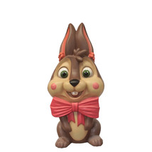 Giant Chocolate Easter Bunny Pink Bow Over Sized Statue - £2,147.44 GBP