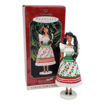 VINTAGE 1998 HALLMARK MATTEL MEXICAN BARBIE DOLL KEEPSAKE CHRISTMAS ORNA... - $5.70