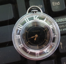 Vintage Swiss Made Harman Pocket Watch Manual Movement 7 Jewel skeleton ... - $79.99