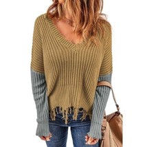 Hollow out Distressed Tassels Sweater 2X LARGE (2001) - £25.69 GBP