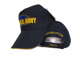 Us Navy Battleship Ship With Usa Patch Baseball Ball Hat Cap - £20.41 GBP