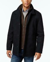 London Fog Big and Tall Wool Blend Stand-Collar Bib Car Coat, XLT - £126.61 GBP