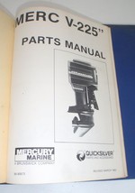 1982 Mercury Outboard &quot;Merc V-225&quot; Parts Manual - £10.93 GBP