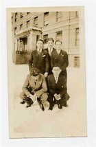 Hebrew National Orphan Home 5 Boys in Suits Photo Manhattan New York 1920&#39;s - £102.12 GBP