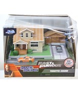 Jada Fast &amp; Furious Nano Scene DOM TORETTO HOUSE Diorama w/ 2 Diecast Ca... - $14.84