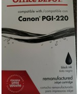 Office Depot® Brand ~ Canon PGI-220 ~  Black Ink Cartridge ~ 698-649 ~ NIB - $28.06 CAD