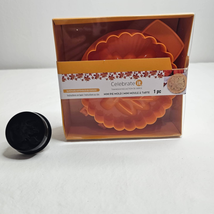 Fall Thanksgiving Mini Pie Mold Leave Pattern Witch Cookie Press Holiday... - $14.83