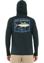 Mens Guy Harvey Core Tuna Performance Long Sleeve Hoodie T-Shirt - XXL/X... - £22.34 GBP