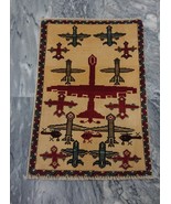 Afghan War Rug - Airplane Rug - Indoor Door Mat - 2x3 Wall Rug - $172.00