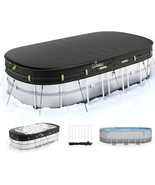 15x30FT Oval Winter Pool Cover [2025 Upgrade 185GSM] Heavy-Duty PE Above... - $818.43 MXN