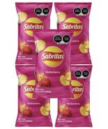 SABRITAS HABANERO HOT CHIPS 45g Box With 5 bags papas snacks Mexican Chips - $33.39 CAD