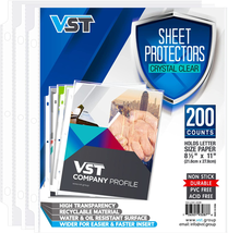 Sheet Protectors 8.5 X 11 Inch Clear Page Protectors for Ring Binder Plastic NEW - £17.66 GBP