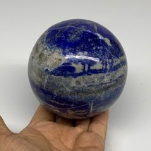 2.84 lbs, 3.6&quot; (91mm), Lapis Lazuli Sphere Ball Gemstone @Afghanistan, B33162 - £351.78 GBP