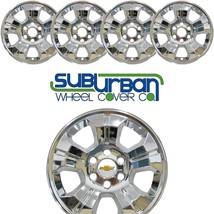 2015-2020 Chevrolet Suburban / Tahoe # 8951P-C 18&quot; CHROME Wheel Skins NEW SET/4 - £98.27 GBP