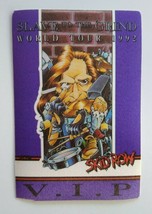 Skid Row Backstage Pass Original 1992 Slave To The Grind Hard Rock VIP Purple - $18.16