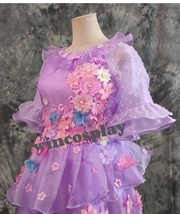 Encanto Isabelle Cosplay Costume Princess Layered Dress Up Suit Party - £108.91 GBP