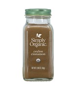 Simply Organic Ground Ceylon Cinnamon Certified Organic Vegan | 2.08 Oun... - £25.27 GBP