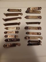 Lot 18 Vintage Beer Bottle Openers, Advertising Krueger, Holihans, Lucky... - $24.18