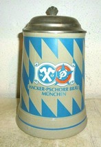 Hacker Pschorr Munich lidded German Beer Stein - $19.95